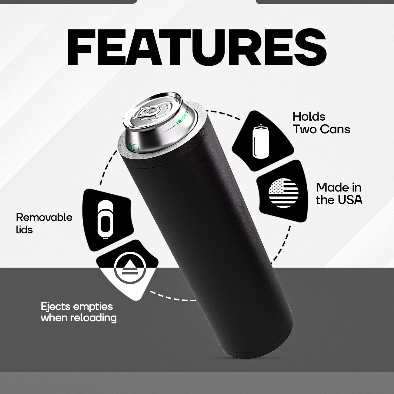 Double Tactical Reload Can Holder