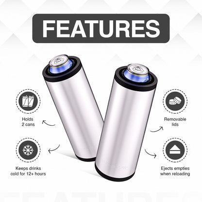 Stainless Steel Double Tactical Reload Can Holder (Pre-Order)